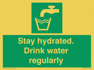 Stay hydrated. Drink water regularly 